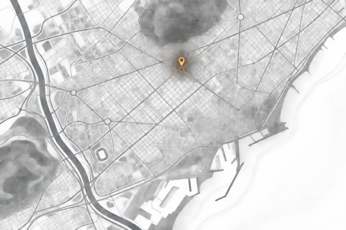 Map to the headquarters showroom